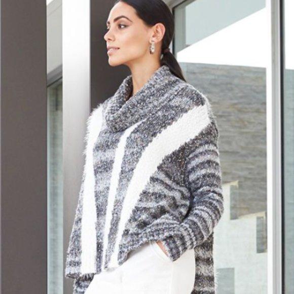 Chico's Sweaters - Chico's Black Label Cowl Neck Knit Sweater